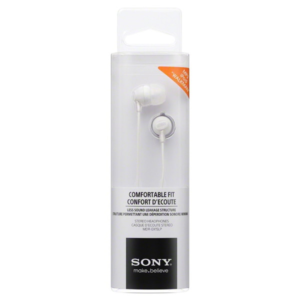 Наушники внутриканальные Sony MDR-EX15LP White