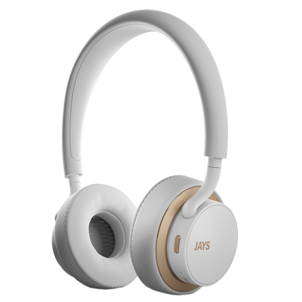 Наушники накладные Bluetooth Jays U-Jays Wireless White/Gold (T00184)