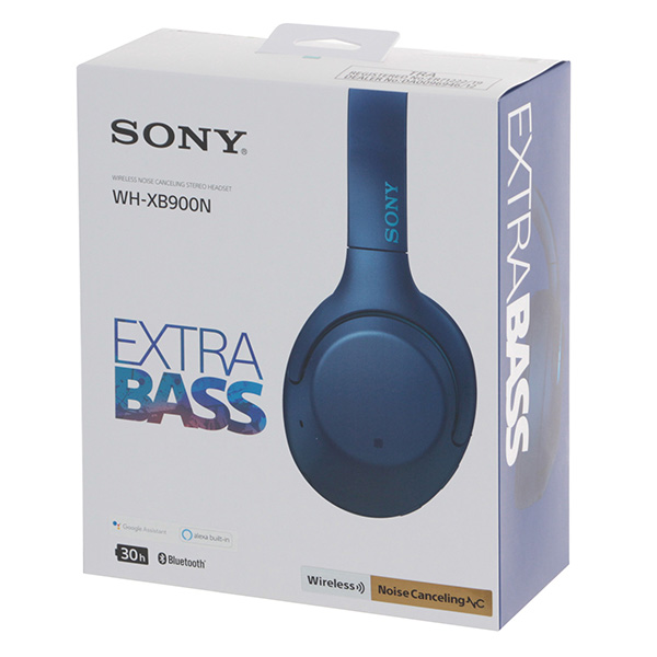 Наушники накладные Bluetooth Sony WH-XB900N Blue