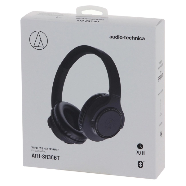 Наушники накладные Bluetooth Audio-Technica ATH-SR30BT Black