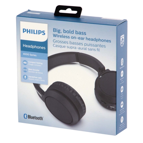 Наушники накладные Bluetooth Philips TAH4205BK