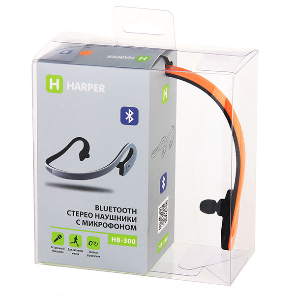 Спортивные наушники Bluetooth Harper HB-300 Orange