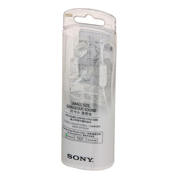 Наушники Sony MDR-EX150AP White