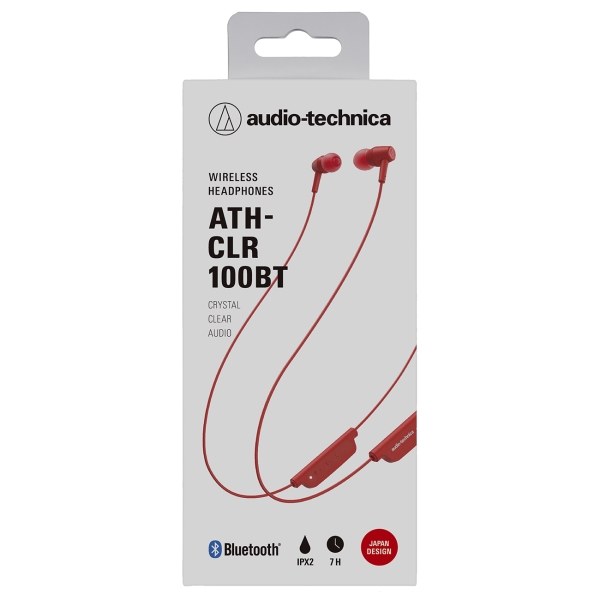Наушники внутриканальные Bluetooth Audio-Technica ATH-CLR100BT Red