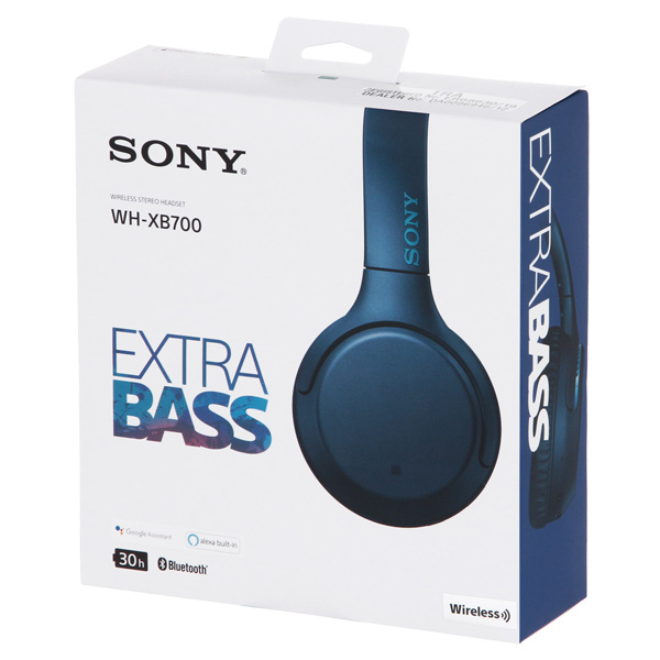 Наушники накладные Bluetooth Sony Extra Bass WH-XB700 Blue