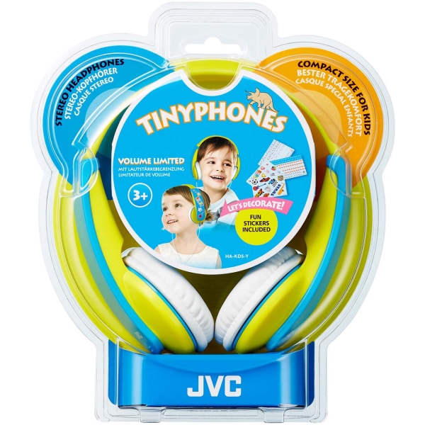 Наушники для детей JVC KIDS Yellow/Blue (HA-KD5-Y-EF)