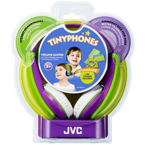Наушники для детей JVC KIDS Violet/Green (HA-KD5-V-EF)
