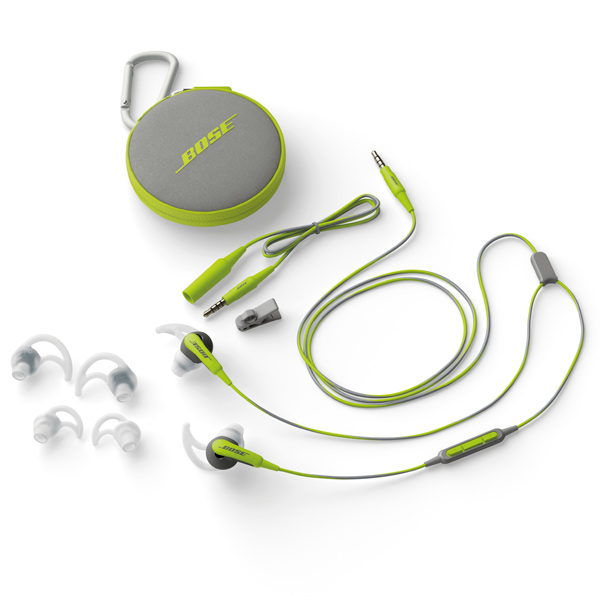 Спортивные наушники Bose SoundSport Green/Grey to Apple