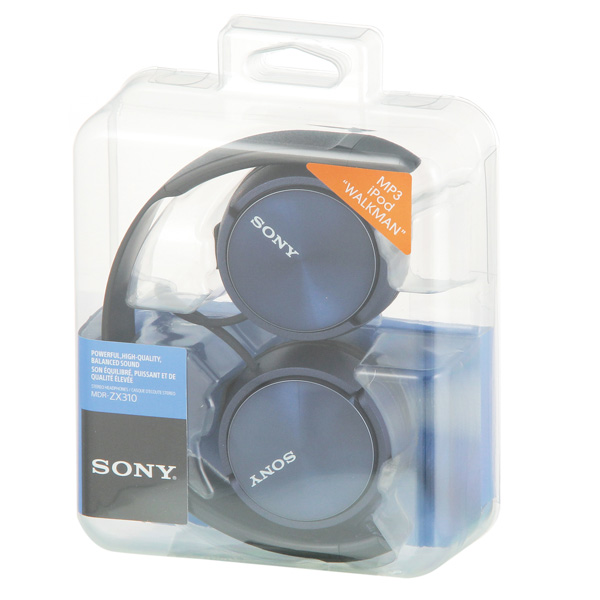 Наушники накладные Sony MDR-ZX310 Blue