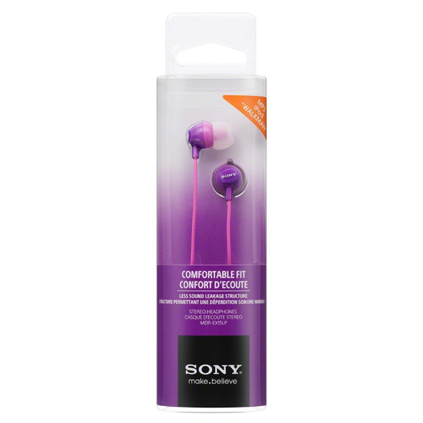 Наушники внутриканальные Sony MDR-EX15LP Violet