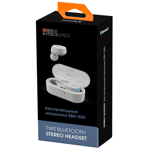 Наушники True Wireless InterStep SBH-520 Stereo TWS White