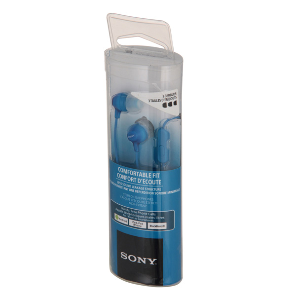 Наушники внутриканальные Sony MDR-EX15AP Blue