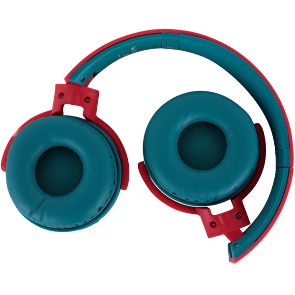 Наушники накладные Bluetooth QUB STN-250 Red/Blue
