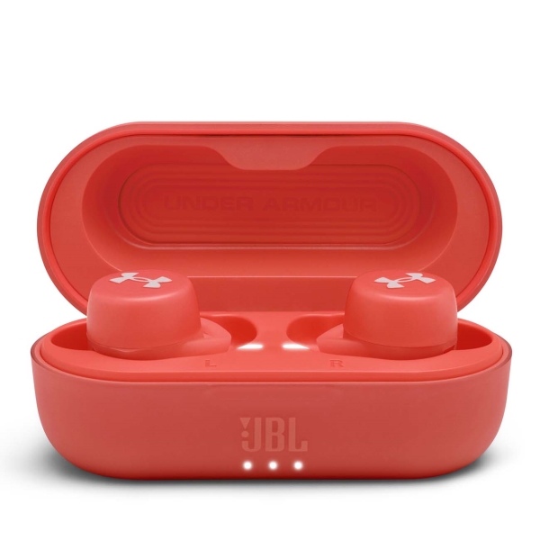 Спортивные наушники Bluetooth JBL Under Armour True Wireless Streak Red