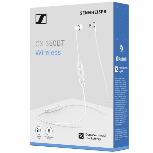 Наушники внутриканальные Bluetooth Sennheiser CX 350BT WHITE
