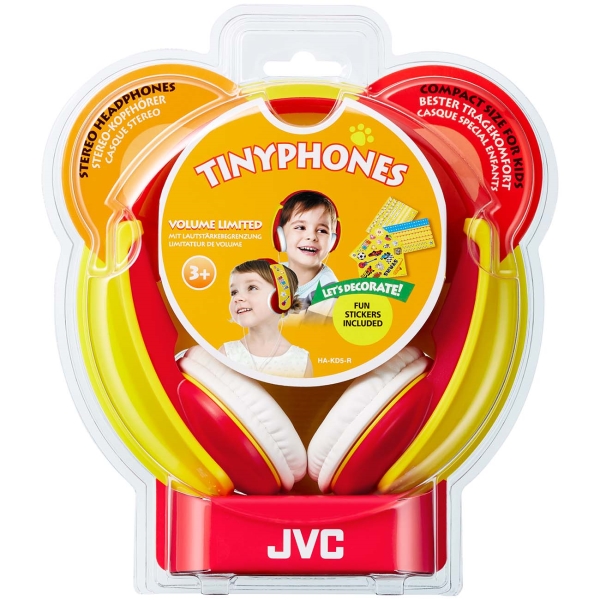 Наушники для детей JVC KIDS Red/Yellow (HA-KD5-R-EF)