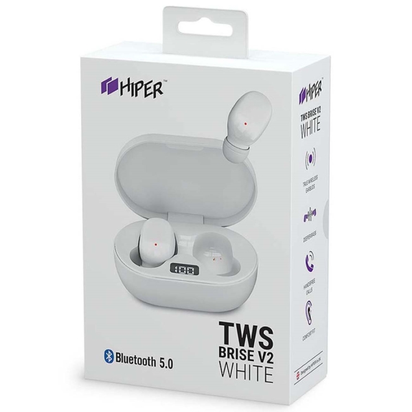 Наушники True Wireless HIPER TWS BRISE V2 White (HTW-S1)