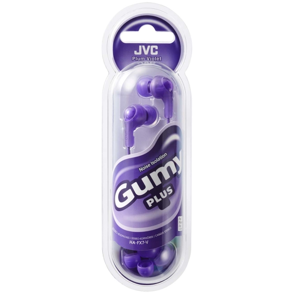 Наушники внутриканальные JVC Gumy Plus Violet (HA-FX7-V-E)