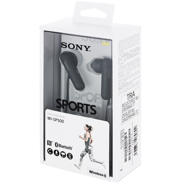 Спортивные наушники Bluetooth Sony WI-SP500/BQ Black