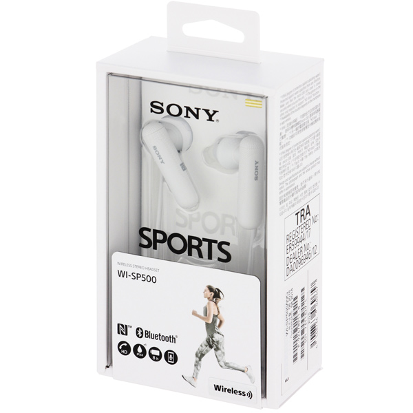 Спортивные наушники Bluetooth Sony WI-SP500/WQ White