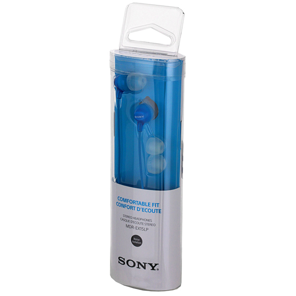 Наушники внутриканальные Sony MDR-EX15LP Blue