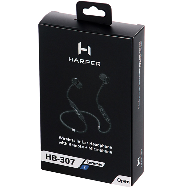 Наушники внутриканальные Bluetooth Harper HB-307 Black