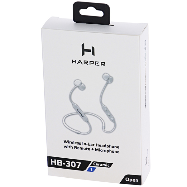 Наушники внутриканальные Bluetooth Harper HB-307 White