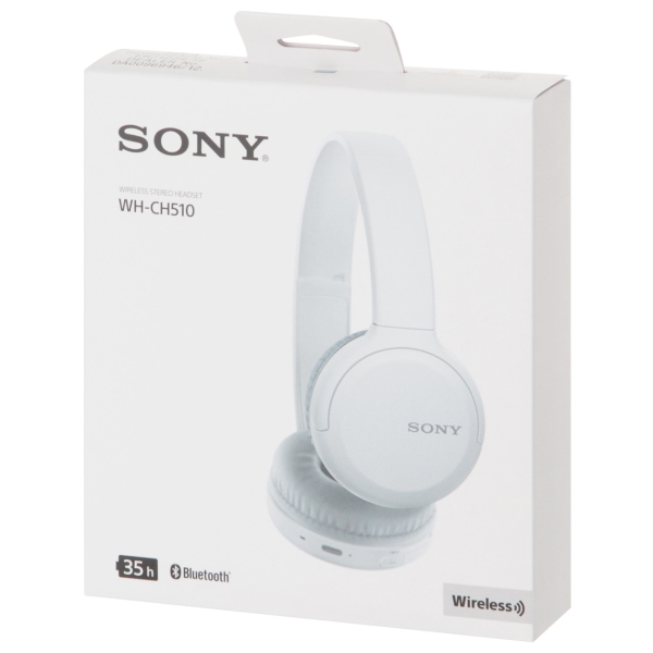 Наушники накладные Bluetooth Sony WH-CH510 White