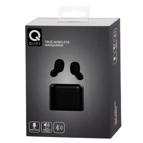 Наушники True Wireless QUB QTWE3 Black